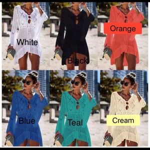 TEAL & BLUE BATHING SUIT COVER!! OS